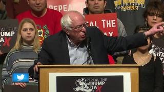 Sen. Bernie Sanders speaks in Green Bay