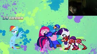 My Little Pony Characters (Twilight Sparkle, Rainbow Dash, And Rarity) VS Mega Man In An Epic Battle