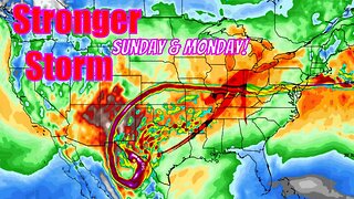 Stronger Storm Coming Sunday & Monday! - The WeatherMan Plus