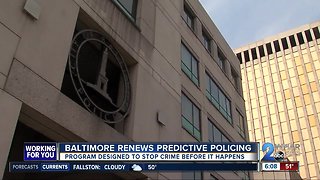 Baltimore police extend program to prevent crime