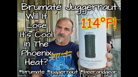 Brumate Juggernaut Temperature Retention Test: 30 Minutes at 114F (45.5C)