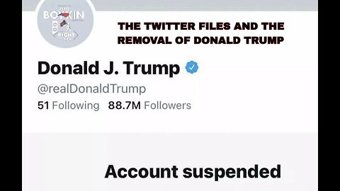 THE TWITTER FILES AND THE REMOVAL OF DONALD TRUMP