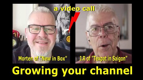 Growing your YouTube Channel - JR & and Morten of "New in Box" channel video call