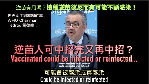 逆苗者可中招完再中招 ! 接種逆苗後反而不斷感染！Vaccinated could be infected or reinfected