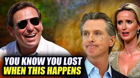 Gavin Newsom Wife Made Him Quit The Debate Between Him And Ron Desantis!