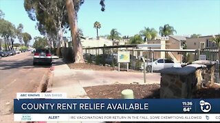 County rent relief available