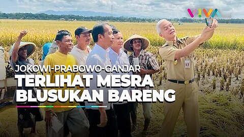 Jokowi Blusukan Bareng Prabowo dan Ganjar Pranowo, Dapat Restu Capres 2024?