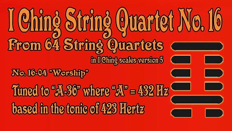 Richard #Burdick's #String #Quartet No. 16, Op. 308 No.16 - tuned to 423 Hz.