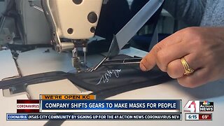 Sports apparel company rehires refugee employees to make masks