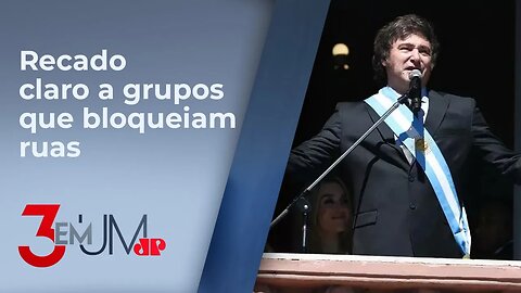 Milei sobre sanções contra protestos de ‘piqueteiros’: “Dentro da lei tudo, fora da lei, nada”