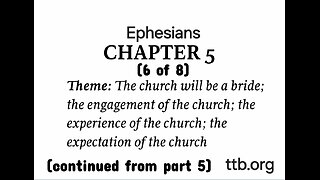 Ephesians Chapter 5 (Bible Study) (6 of 8)