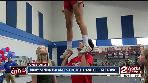Bixby senior balances football and cheerleading
