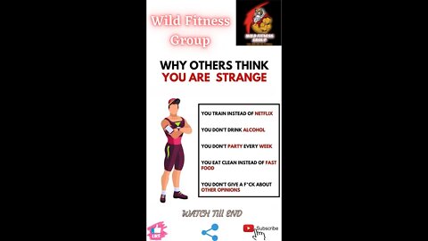 🔥Why others think you are strange🔥#fitness🔥#wildfitnessgroup🔥#shorts🔥