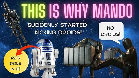 THIS is why The Mandalorian Suddenly Started Threatening and Kicking Droids...