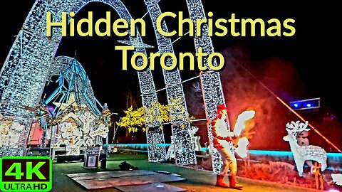 【4K】Hidden Christmas underground tunnels Toronto Canada 🇨🇦
