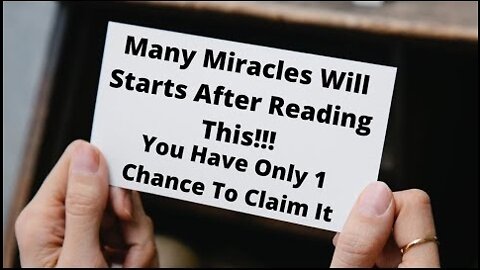 Many Miracles Will Starts👉 After Reading This