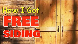 IT LOOKS AMAZING WITH THIS SIDING | Pole Barn Shed Build Pt 7 | Woman builds Tiny House in the Woods