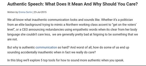 Why Authentic Communication Is Better, More Confident, More Freedom, More Empathetic