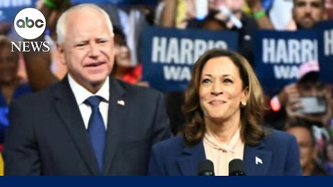 Kamala Harris, Tim Walz make first appearance as running mates