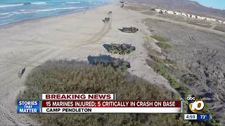 15 Marines hurt in fiery accident at Camp Pendleton