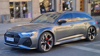 New Audi RS6 Avant, first time I see it live! Looks GOOD! [8k]