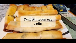 Crab Rangoon egg rolls @Average Guy Gourmet #crabrangoon #eggrolls