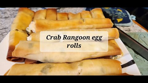 Crab Rangoon egg rolls @Average Guy Gourmet #crabrangoon #eggrolls