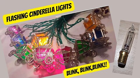 Set of 20 PIFCO Cinderella Christmas Lights with Flasher Bulb Demonstration | (Re-Upload)