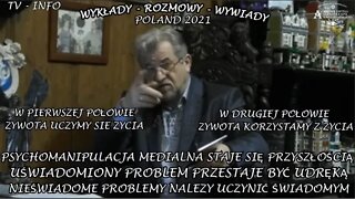 PSYCHOMANIPULACJA MEDIALNA STAJE SIĘ PRZYSZŁOŚCIĄ UŚWIADOMIONY PROBLEM PRZESTAJE ISTNIEĆ/2021TV INFO