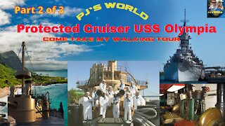 Tour The Pre-Dreadnought Battleship US Warship Protected Cruiser USS Olympia (C-6) Pt 3