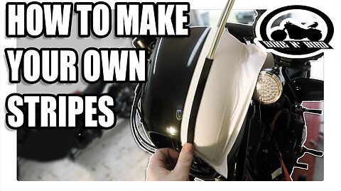 How To Make Vinyl Stripes on a Harley Davidson Iron 883 Sportster Fairing
