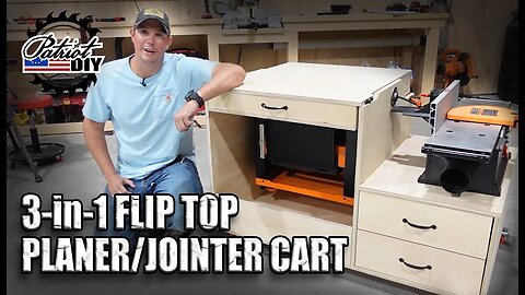 3-in-1 Planner / Jointer Flip Top Tool Cart