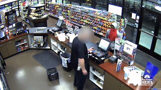 Surveillance video captures suspect in Northland gas station robbery