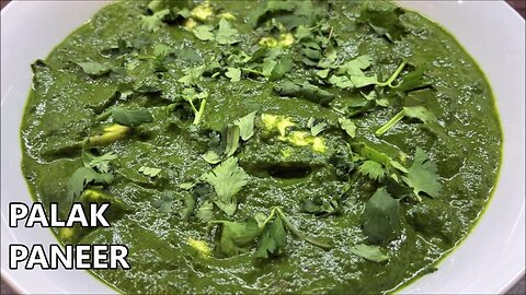 Easy Palak Paneer Recipe-Indian Cottage Cheese with Spinach Gravy
