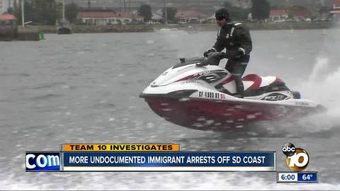 INCREASE IN ARRESTS OF IMMIGRANTS SMUGGLED INTO SAN DIEGO BY SEA