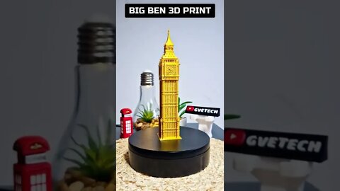 3D Printed Big Ben #shorts #bigben #british #3dprinting