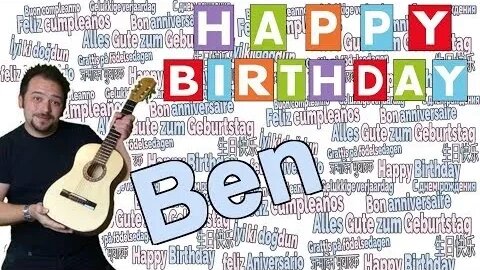 Happy Birthday, Ben! Geburtstagsgrüße an Ben