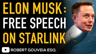 ELON MUSK Supports FREE SPEECH on STARLINK in UKRAINE Fight Against RUSSIA