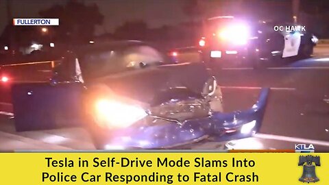 Tesla in Self-Drive Mode Slams Into Police Car Responding to Fatal Crash