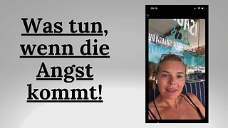 Was sollst du tun, wenn die Angst kommt! Folge mir auf Instagram für noch mehr Live Teachings!