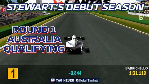 Stewart's Debut Season | Round 1: Australian Grand Prix Qualifying | Formula 1 '97 (PS1)