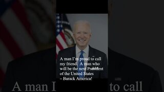 Joe Biden Quote - A man I'm proud to call my friend