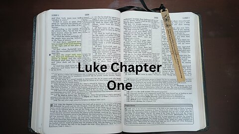 Luke Chapter 1 reading of the Gospel. 24 days for the story of Jesus