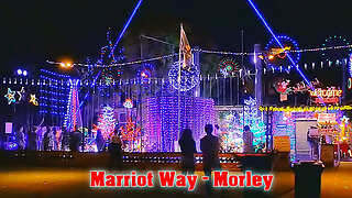 Best Christmas lights Perth Displays Marriot Way Morley Australia