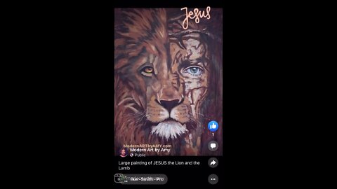 5-Foot Jesus/Lion Painting 🥰✝️