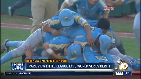 Park view little league eyes world series berth