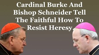 Cardinal Burke and Bishop Schneider Tell The Faithful To Resist Heresy