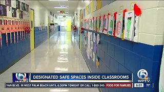 Designated safe spaces inside classrooms
