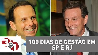 Prefeitos completam 100 dias de gestão em São Paulo e no Rio de Janeiro