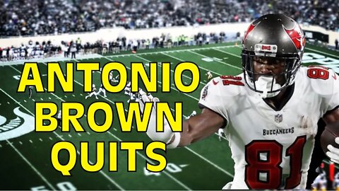 ANTONIO BROWN QUITS Mid Game vs Jets | CUT By Buccaneers | Career Likely Over